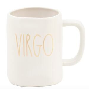 Rae Dunn Virgo Zodiac Horoscope Astrology Coffee Mug NIB with Metallic Accents